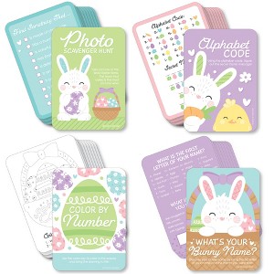 Big Dot of Happiness Spring Easter Bunny - 4 Happy Easter Party Games - 10 Cards Each - Gamerific Bundle - 1 of 4