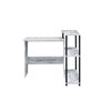 Anybear White and Black Finish Writing Desk - 3 of 4