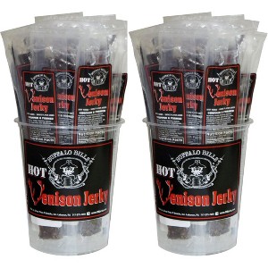 Buffalo Bills 25-ct Hot Venison Jerky Wrapped Strips (two 25-ct tubs of venison jerky strips) - 1 of 4