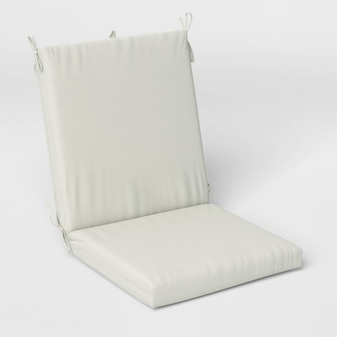 43 x21 Solid Woven Outdoor Chair Cushion Off white Threshold Target