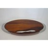 Nambe Eclipse Cutting and Serving Board Set, Made of Acacia Wood and Stainless Steel, Charcuterie Platter for Small Meats and Cheeses, Natural - 4 of 4