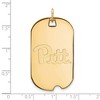 Black Bow Jewelry 14k Yellow Gold Plated Sterling Silver Pittsburgh Panthers NCAA Large Pendant - 2 of 3
