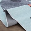 Hauteloom Petey Blue Animal Print Washable Kids Rug - 4 of 4