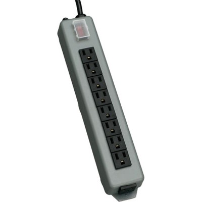 Tripp Lite Waber Power Strip 120V 5-15R 9 Outlet Metal 15' Cord 5-15P - NEMA 5-15P - 9 NEMA 5-15R - 15ft Input