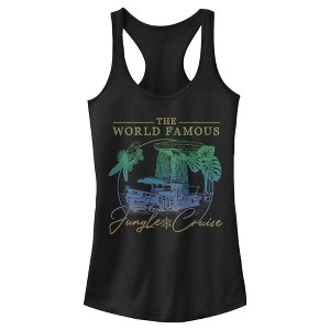 Juniors Womens Jungle Cruise The World Famous La Quila Ombre Racerback Tank Top - 1 of 4