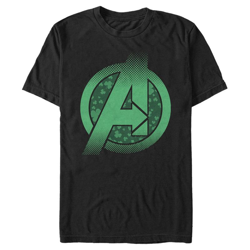 Men's Marvel St. Patrick's Day Avengers' Logo T-Shirt, 1 of 6