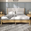 HOMES: Inside + Out Queen Belna Platform Bed with Boucle Upholstery Natural - image 4 of 4