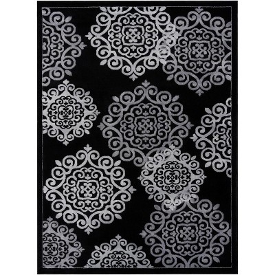 Luxe Weavers Modern Floral Medallion Area Rug