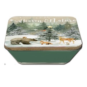 Courtside Market Heaven and Nature Sing 6.5x6.5 Artboard Lid & 20oz Candle Set - 1 of 4