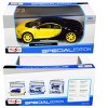 Bugatti Chiron Yellow and Black 1/24 Diecast Model Car by Maisto - 3 of 3