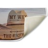 Stupell Industries My Way Or The Highway Printed Plush Bath Mat And Bath Rug, Design By Marcus Prime, 18"X30" - 2 of 4