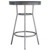 Summit Pub Table Bar Height Wood/Black/Bright Chrome - Winsome - image 4 of 4