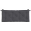 vidaXL Outdoor Garden Bench Seat Cushion 47.2"x19.7"x2.8" in Oxford Fabric - Anthracite - 4 of 4