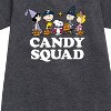 - Peanuts - Candy Squad Graphic Short Sleeve Fleece Dress - 2 of 4