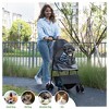 BENCMATE Pet Strollers, One Hand Folding Pet Stroller Easy Assembly Compact Storage And Adjustable Canopy, Gray, 28.30"*18.50"*38.20" - 4 of 4
