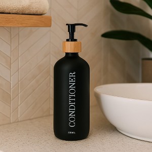 Matte Shampoo - Conditioner - Shower Gel Dispenser 17 fl oz (500ml) - 1 of 4