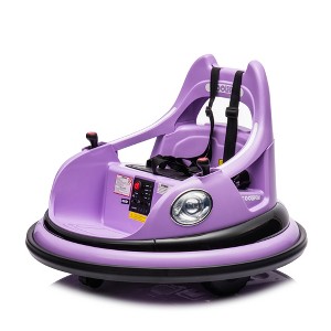 Whisen Kids' Ride-On Bumper Car with Safety Harness and 360-Degree Rotation - 1 of 4