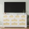 GustoWave 10 Drawer Dresser for Bedroom, 59'' Farmhouse Rattan Dressers & Chests of Drawers, Wooden Storage Organizer with Anti-Tipping Device - 3 of 4
