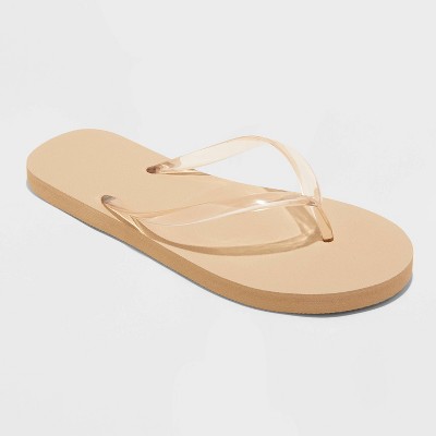 Women's Sydney Flip Flop Sandals - Shade & Shore™ Tan 10 : Target