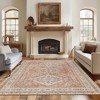 Abynow Vintage Distressed Medallion Indoor Area Rug - 2 of 4
