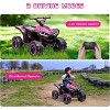 12V Kids Electric ATV Quad, 4-Wheel Ride On Car w/Parent Remote, Dual Drive, High/Low Speeds & Music - 4 of 4