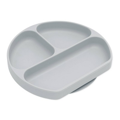 Image of Bumkins Silicone Grip Dish - Gray