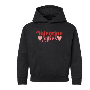 The Juniper Shop Valentine Vibes Youth Graphic Hoodie - YXS - Black The Juniper Shop Valentine Vibes Youth Graphic Hoodie - YXS - Black
