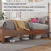 NicBex King Wood Bed Frame with Upholstered Headboard,Platform Bed Frame with LED and Charging Station,No Box Spring Needed,Easy Assembly,Beige - 4 of 4