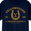 Yellowstone Horseshoe Logo Adult Crew Neck Short Sleeve T-shirt - 2 of 4