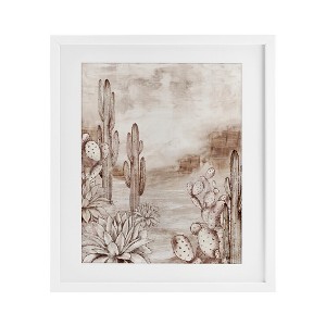 Stupell Industries Prickly Elegance Cacti Framed Print Under Glass - 1 of 4