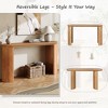 Christopher Knight Home Sebastian Vintage Console Table with Beaded Trim and Reversible Curved Legs - 4 of 4