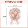 Unique Bargains Christmas Wedding Car Basket Gift Wrapping Large Pull Bow 5 Pcs - 2 of 4