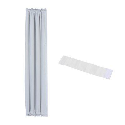 Unique Bargains Blackout Half Curtain with Adjustable Tie Back