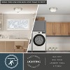 VAXCEL Stevens LED Transitional  Flush Mount Ceiling Light Fixture White Alabaster Glass - 3 of 4