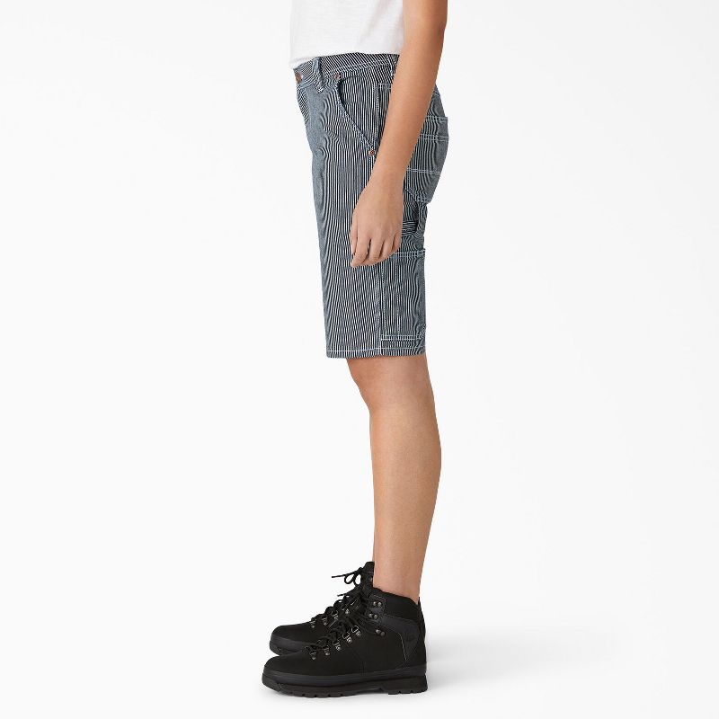 Dickies Women’s Hickory Stripe Carpenter Shorts, 11", 3 of 4