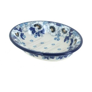 Blue Rose Polish Pottery 510 Ceramika Artystyczna Soap Dish - 1 of 1