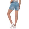 Rekucci Secret Figure Women's Slimming Pull-On Jean Shorts with Snap Waist and Pockets – Summer Casual - 3 of 4