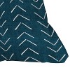 16"x16" Becky Bailey Mud Cloth Big Arrows Square Throw Pillow Teal - Deny Designs: Indoor Polyester Fill, Zipper Closure, Machine Washable - 3 of 4