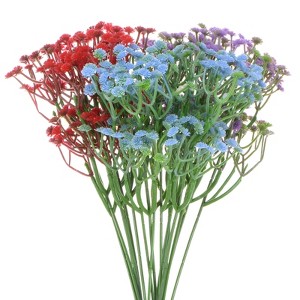 Unique Bargains Plastic Real Touch Faux Handmade Artificial Baby's Breath 11.4" 18 Pcs - 1 of 4