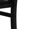 Racxily Metal Dining Chairs Set of 2 (Black) - Comfortable Metal Dining Chairs with High Back, PU Leather, Steel Legs,Ideal for Kitchen/Living Room - 3 of 4