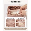 Travel Makeup Bag,Large Capacity Cosmetic Bags for Women,Waterproof Portable Pouch Open Flat Toiletry Bag - 3 of 4