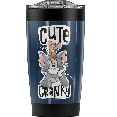 Tom And Jerry Cute And Cranky Steel Tumbler 20oz Coffee Travel Mug