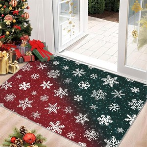 2' x 3' Christmas Area Rugs Non-Slip Reversible Washable Skin-Friendly Soft Rug - 1 of 4