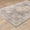 Captiv8e Designs Maximillian Traditional Distressed Medallion Gray/Blue Area Rug - 3 of 4