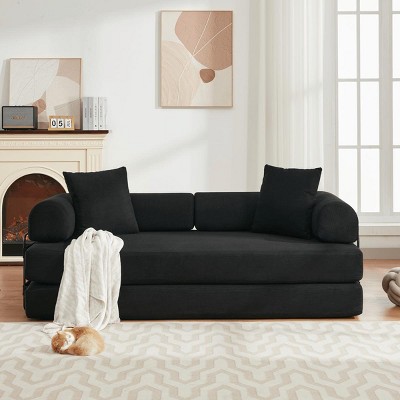 4-in-1 Convertible Sleeper Sofa Bed with Modular Design, Folding Structure and Versatility for Apartment or Bedroom-Maison Boucle