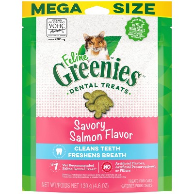 Greenies Savory Salmon Flavor Dental Cat Treats