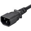 Monoprice 3-Prong Extension Cord - 15 Feet - Black | IEC 60320 C14 to IEC 60320 C13, 16AWG, 13A, 125V - 4 of 4