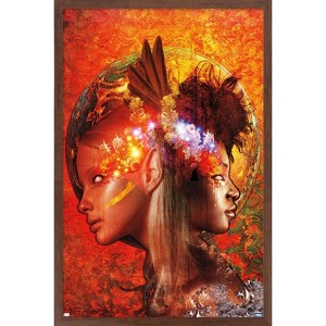 Trends International Jena DellaGrottaglia: Cosmic Zodiac - Gemini Framed Wall Poster Prints - 1 of 4