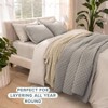 Lightweight Coverlet Set - Full/Queen - All - Season Quilted Bedspread in Light Grey - 3 of 4