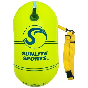 Sunlite Sports Swim Buoy, Waterproof Safety Marine Float for Open Water Swimming, Swimmers, Triathletes, Kayakers, Snorkelers, for Adults - 20L - 1 of 4